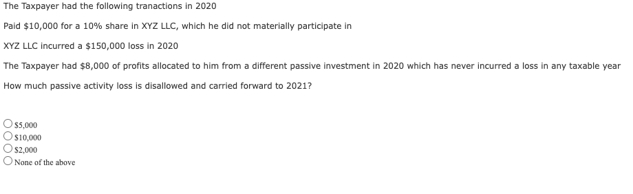 solved-the-taxpayer-had-the-following-tranactions-in-2020-chegg