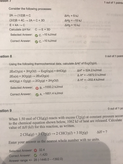 Solved stion 1 out of 1 points Consider the following | Chegg.com