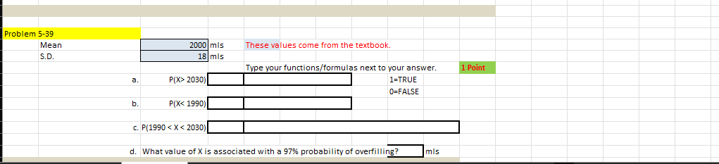 Solved Problem 5 39 Mean S D These Values Come From The Chegg Com