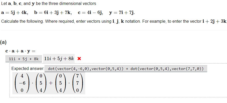 Solved Let A, B, C, And Y Be The Three Dimensional Vectors A | Chegg.com