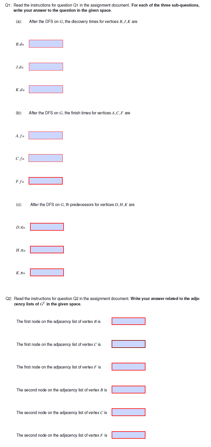 Solved Q1 (18 Points) A Directed Graph G Is Shown In | Chegg.com