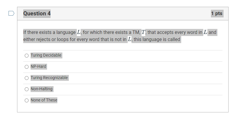 Solved D Question 3 1 pts Which of the following is the | Chegg.com