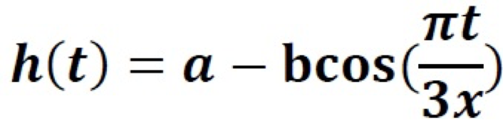it h(t) = a - bcos