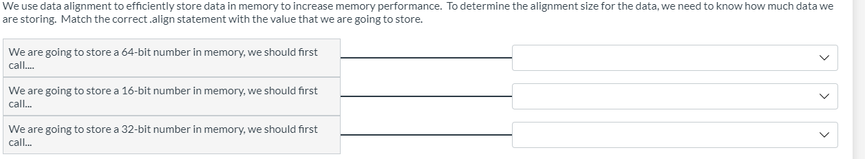 Solved We use data alignment to efficiently store data in | Chegg.com