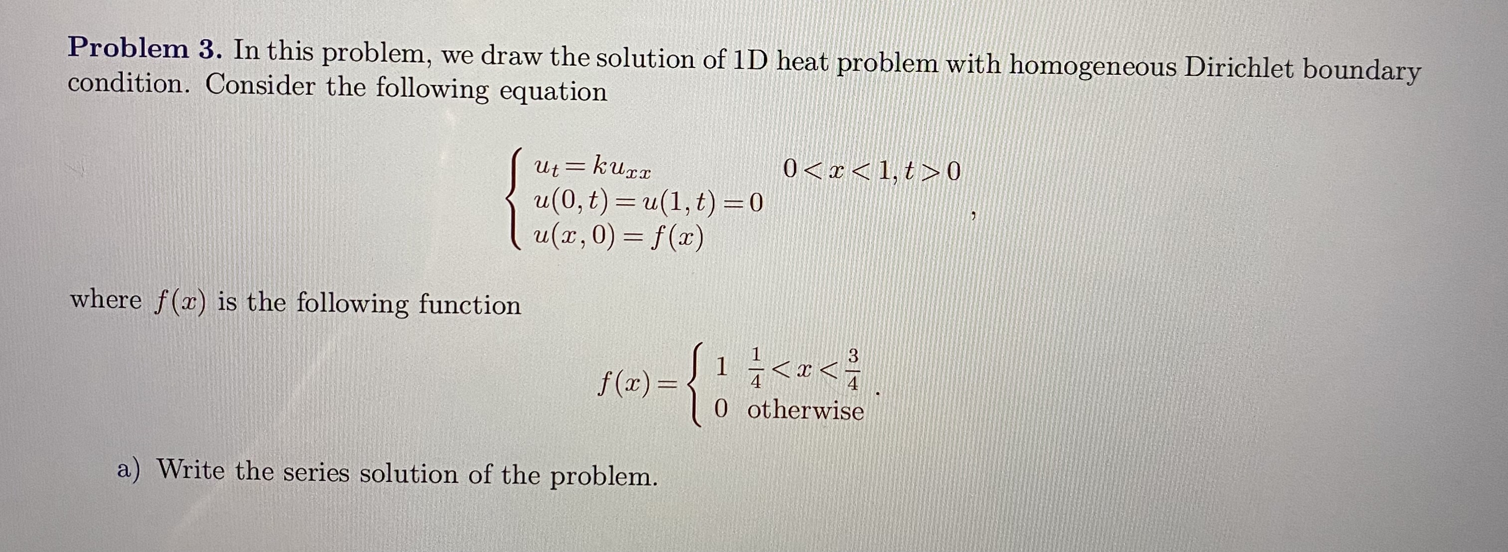 Solved Problem 3. In this problem, we draw the solution of | Chegg.com