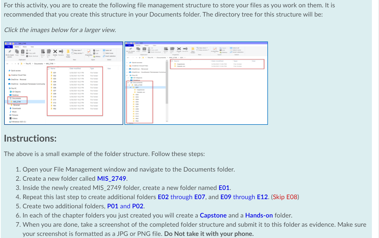 Create a folder named LastName_Extracrediti. Save the