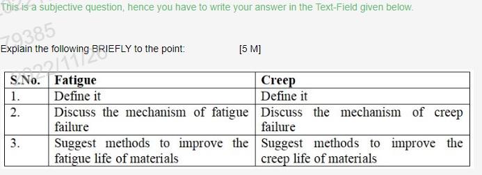 Solved This is a subjective question, hence you have to | Chegg.com