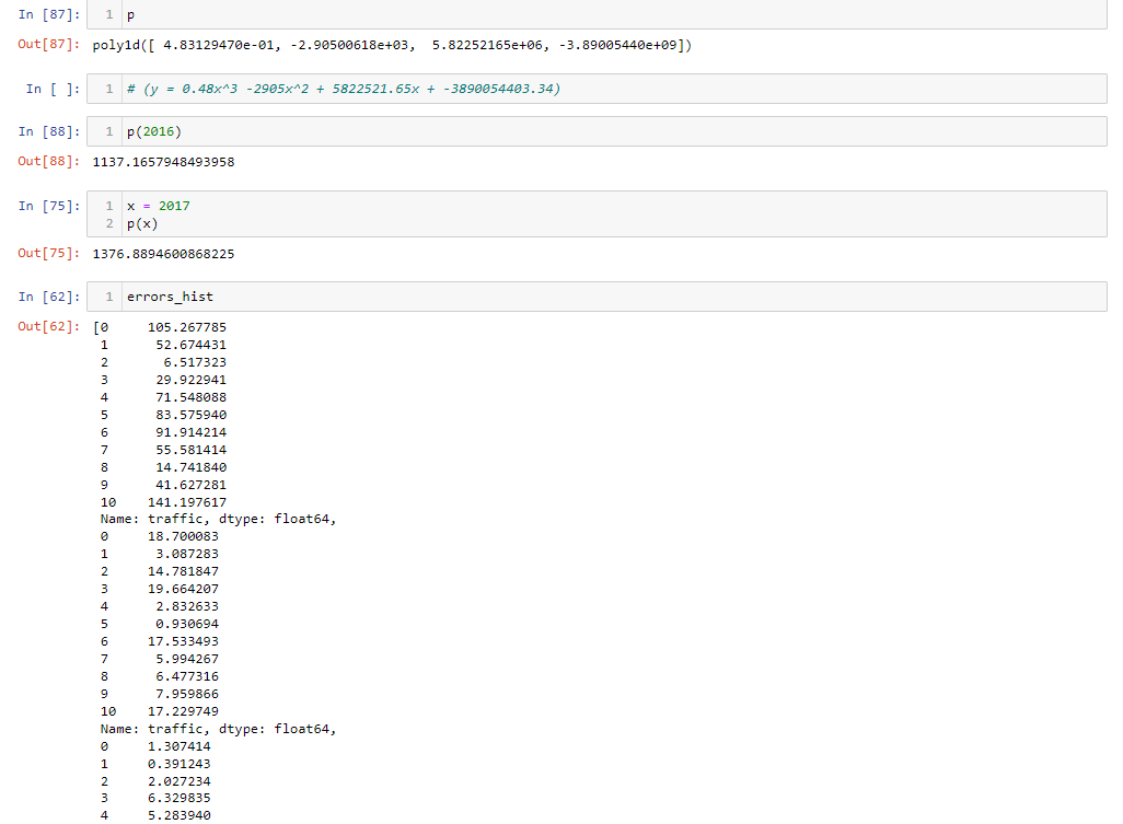Solved In [1]: In [4]: Out [4]: In [13]: Out [13]: Session 1 | Chegg.com