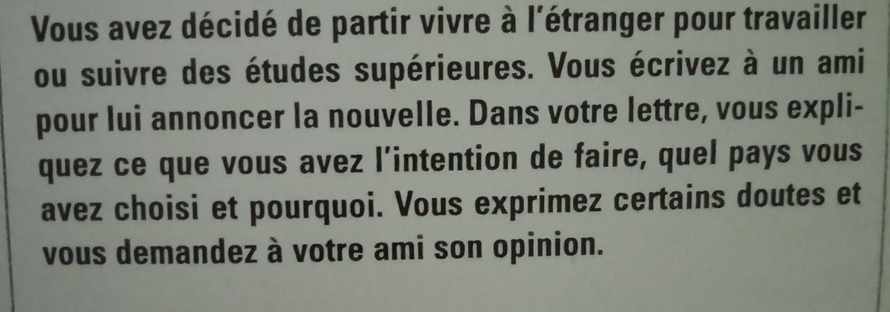 Vous Avez Decide De Partir Vivre A L Etranger Pour Chegg Com