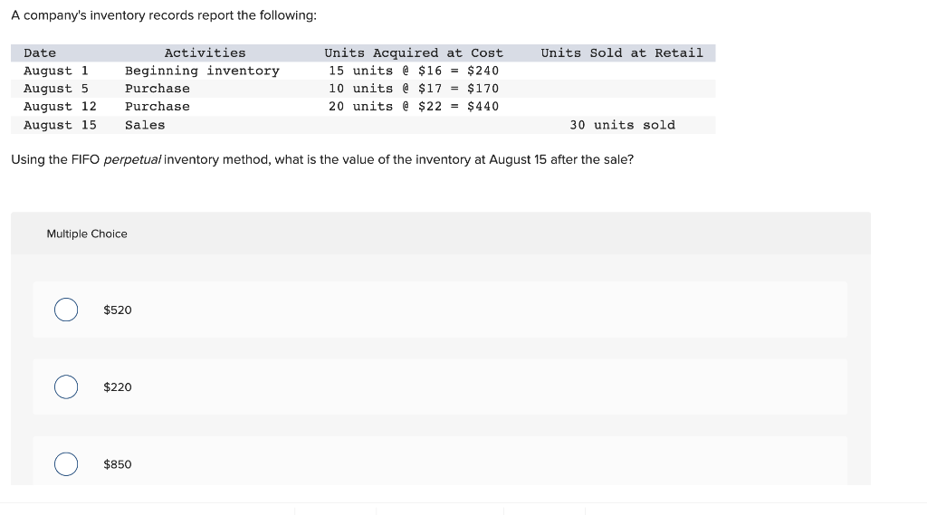 solved-a-company-s-inventory-records-report-the-following-chegg