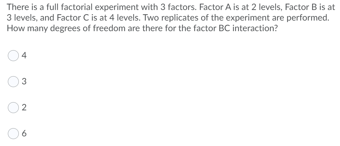 Solved There is a full factorial experiment with 3 factors. | Chegg.com