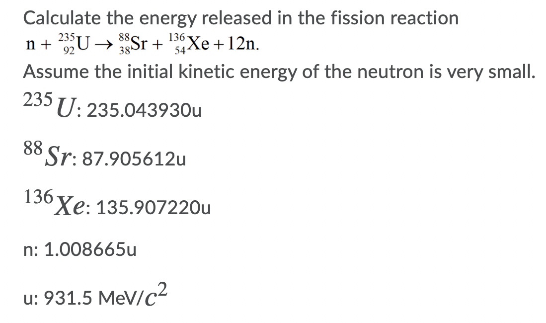 [Solved] Calculate The Energy Released By The Reaction 1 Calculate The