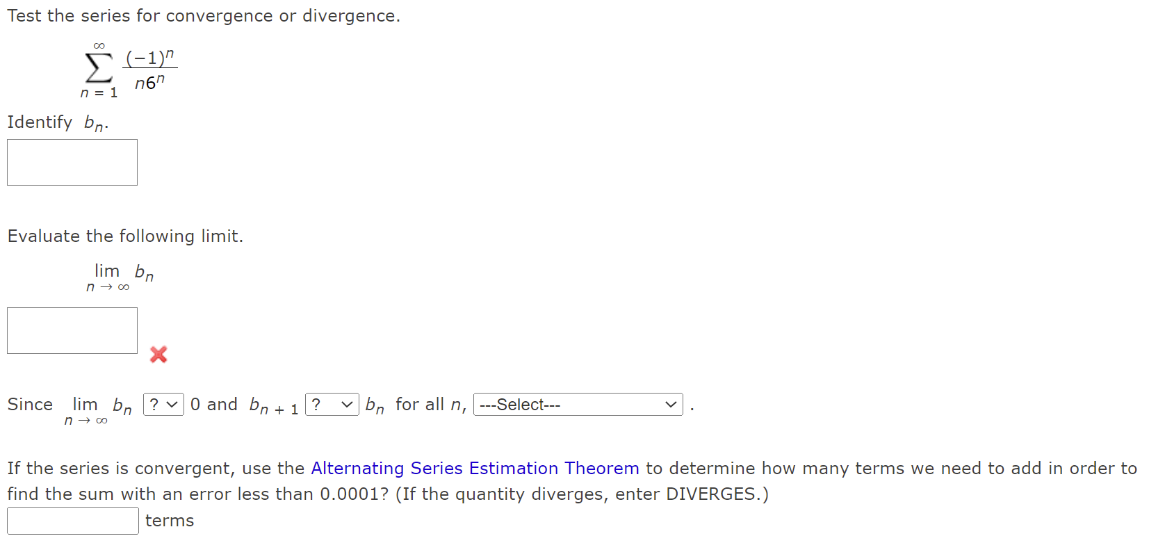 Solved Test The Given Series For Convergence Or | Chegg.com