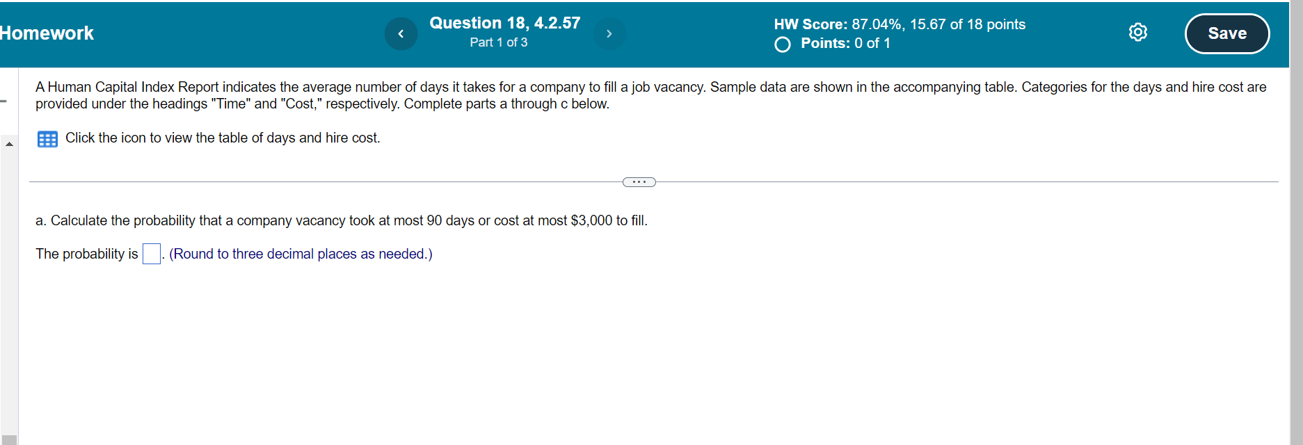 Solved B) Of the vacancies that took at most 90 days to | Chegg.com