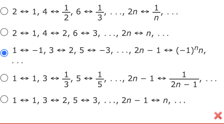 Solved Show that the given set has cardinality ℵ0. set of | Chegg.com