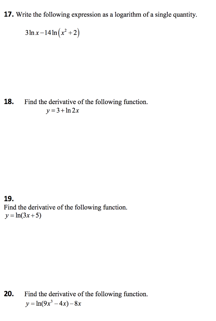 solved-17-write-the-following-expression-as-a-logarithm-of-chegg