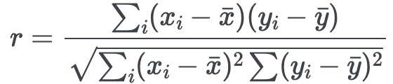 Solved Python Pearson's correlation equation is given by: | Chegg.com