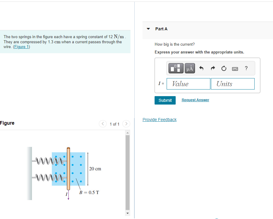 Solved The two springs in the figure each have a spring | Chegg.com