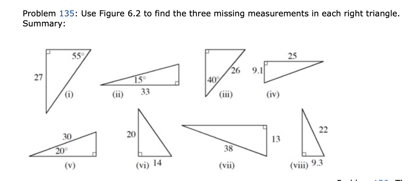 Solved Problem 135: Use Figure 6.2 to find the three missing | Chegg.com