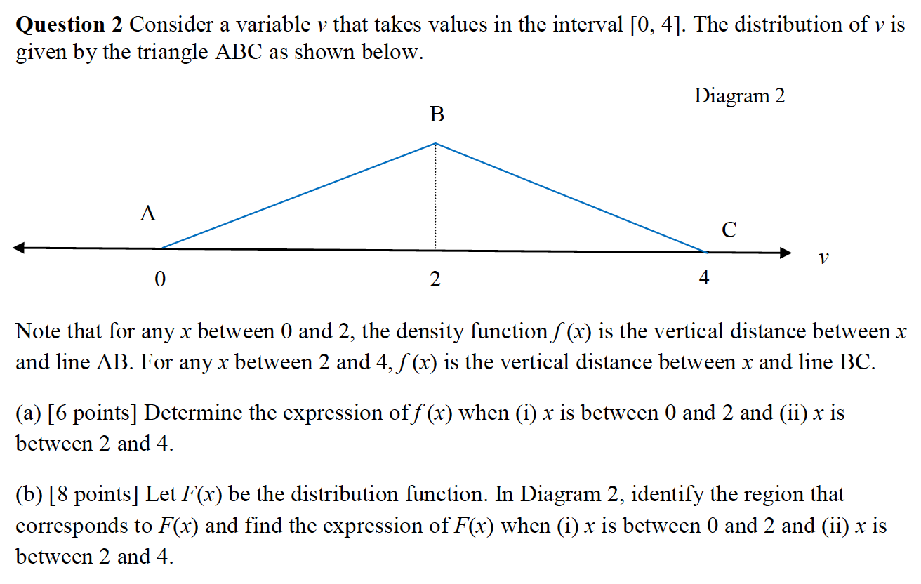 Solved Question 2 Consider A Variable V That Takes Values Chegg Com