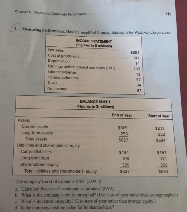 Solved Chapter 4 Measuring Corporate Performance ormane Here