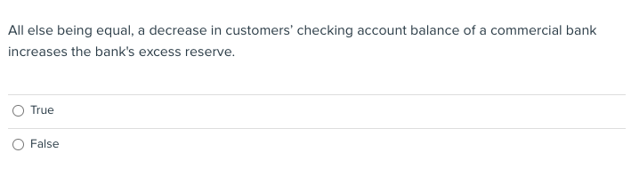 Solved All else being equal, a decrease in customers’ | Chegg.com