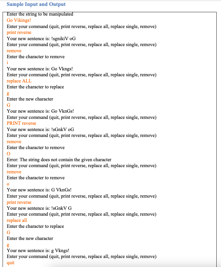Solved Lab 4 Steps - MyStringManipulator Create a java file | Chegg.com