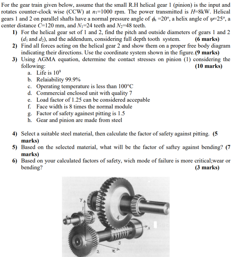 Solved For The Gear Train Given Below, Assume That The Small | Chegg.com