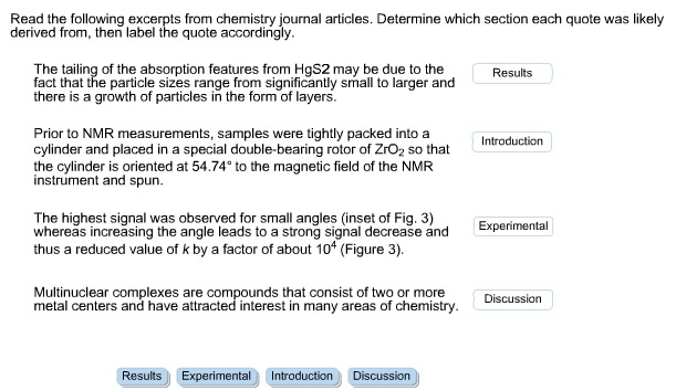 Solved Read The Following Excerpts From Chemistry Journal Chegg Solved Read The Following Excerpts From Chemistry Journal Chegg