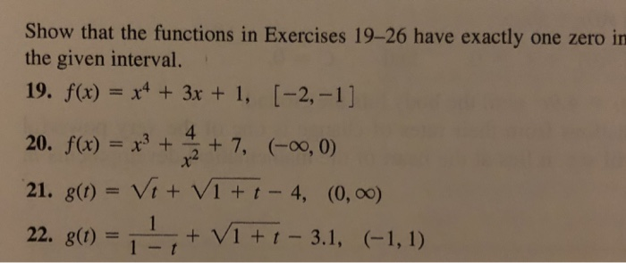 Solved Show that the functions in Exercises 19-26 have | Chegg.com