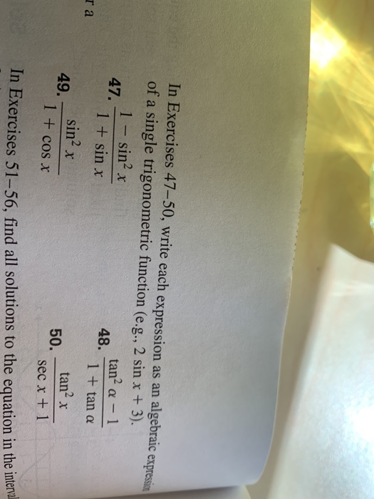 Solved In Exercises 47-50, write each expression as an | Chegg.com