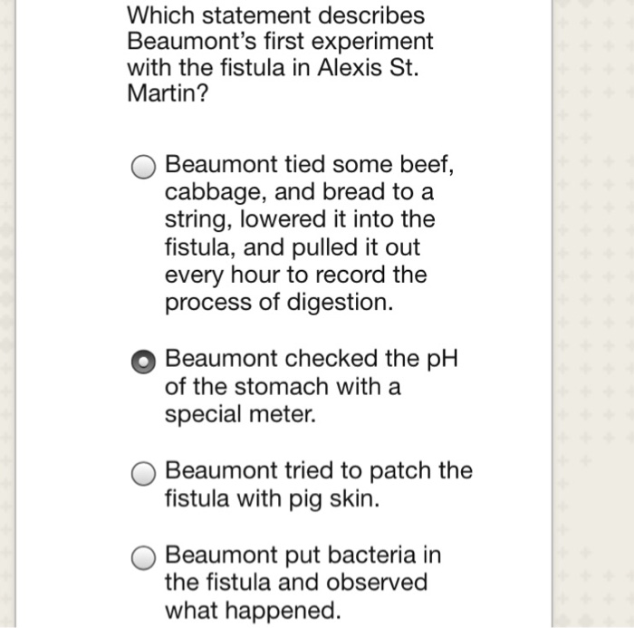 beaumont experiment