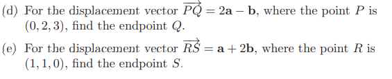 Solved Let A=2i−j,b=i+3j+5k And C=j−2k(d) For The | Chegg.com