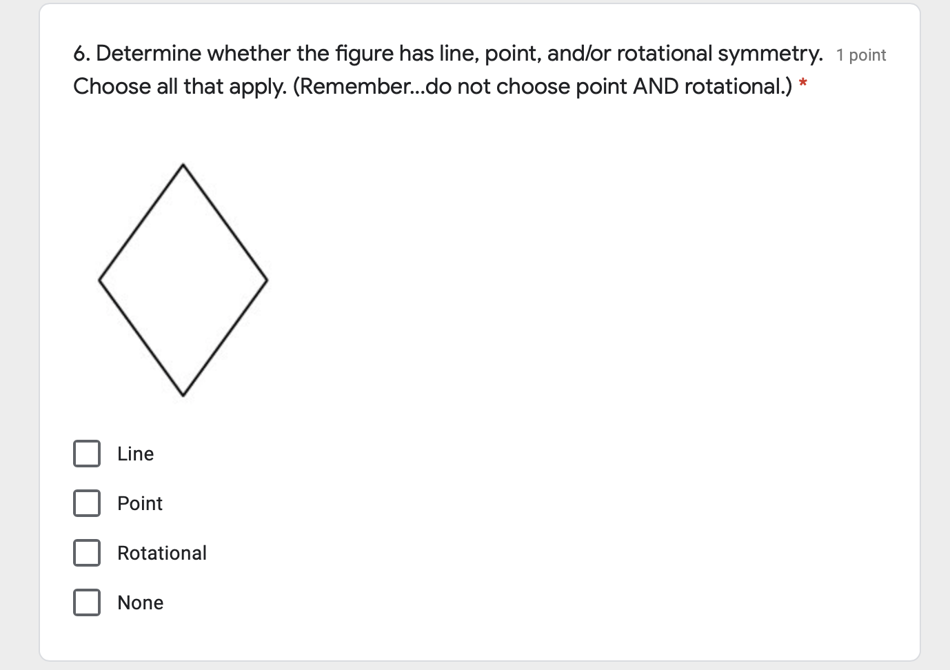 Solved 6 Determine Whether The Figure Has Line Point