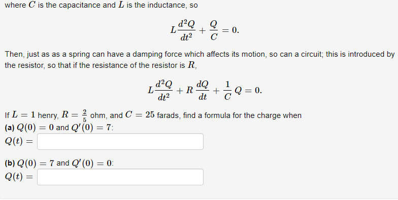 Solved (1 point) This problem concerns the electric circuit | Chegg.com