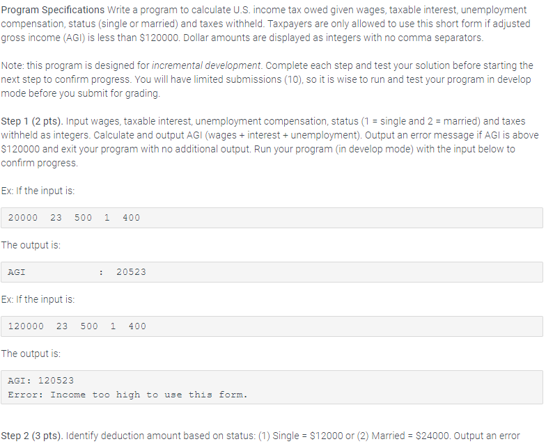 Solved Program Specifications Write A Program To Calculate Chegg