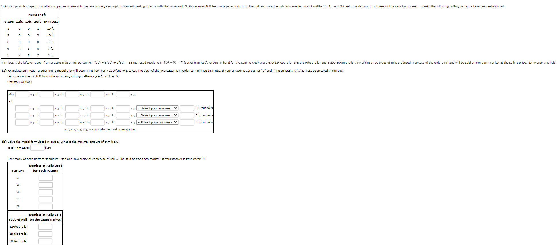 (b) Solve The Model Formulated In Part A. What Is The | Chegg.com