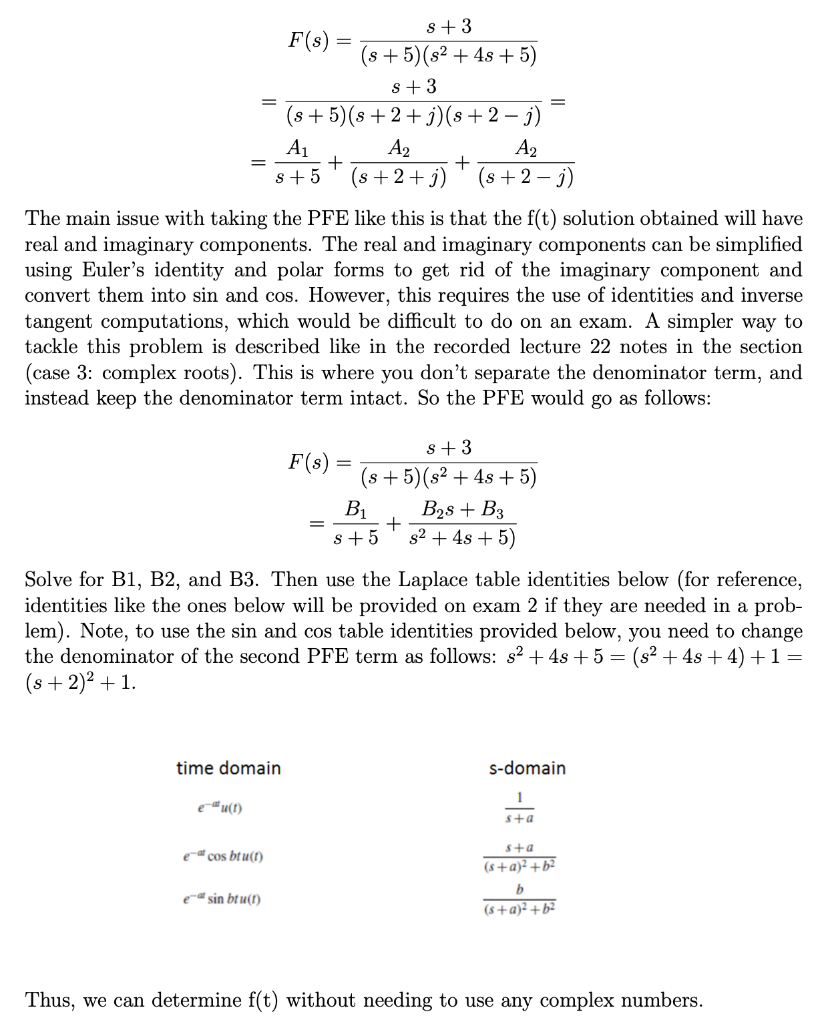 Solved 7. (1 point) Consider the following function F(s), | Chegg.com