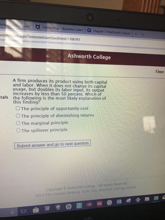 Solved and CheesemánBusiness Law Gchapter 5 Flashcards