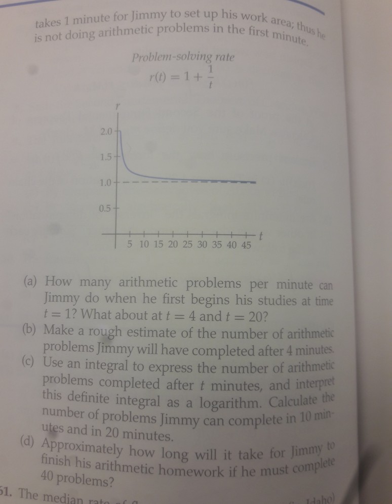 Solved 60. Jimmy is doing some arithmetic problems. As the | Chegg.com