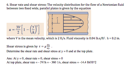 Shear Rate Equation