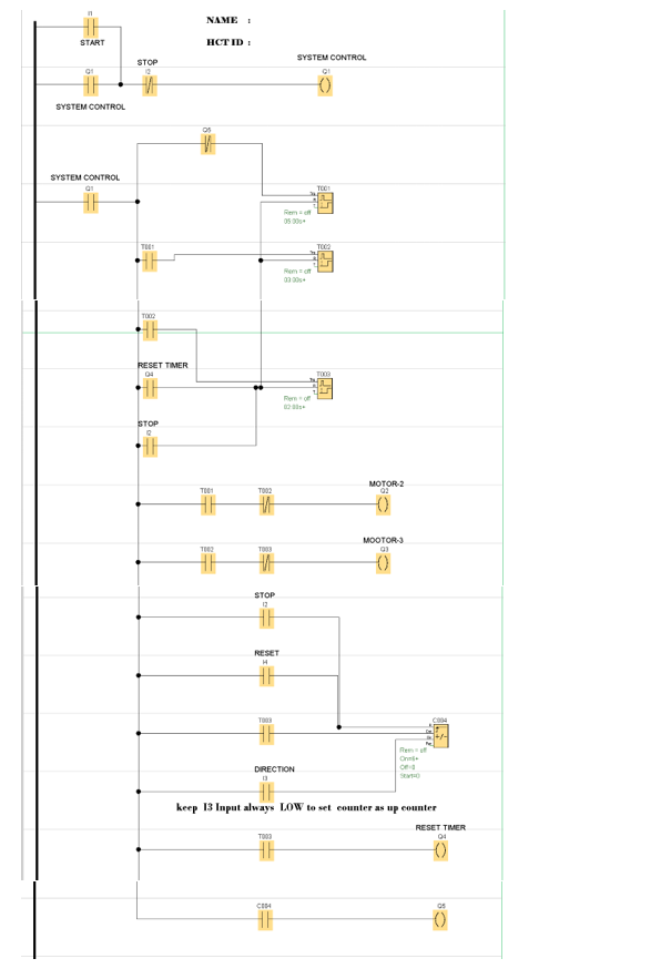 NAME : START HCTID: SYSTEM CONTROL STOP SYSTEM | Chegg.com