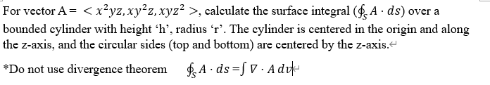 Solved For vector A= , calculate the | Chegg.com