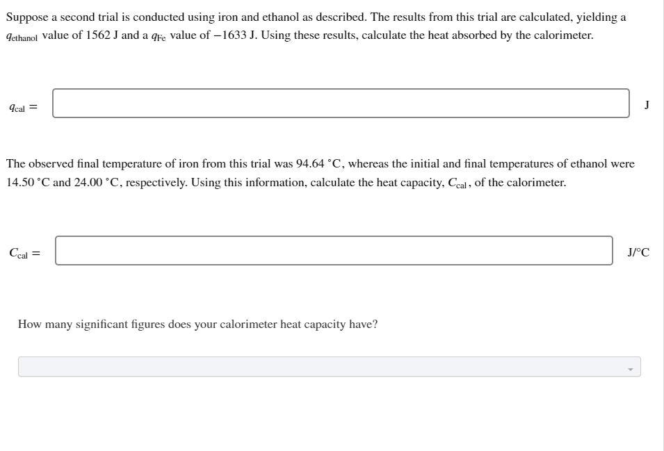 Solved In this virtual lab, calorimetry will be performed to