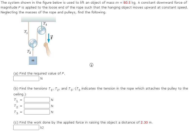 Solved The System Shown In The Figure Below Is Used To Lift | Chegg.com