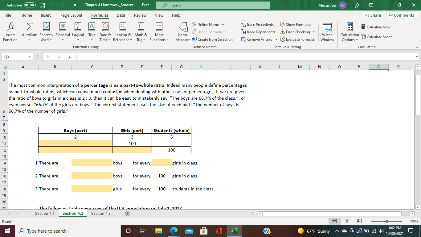 Solved AutoSave Off Ob Cr Chapter 4 Homework_Student-1 - | Chegg.com