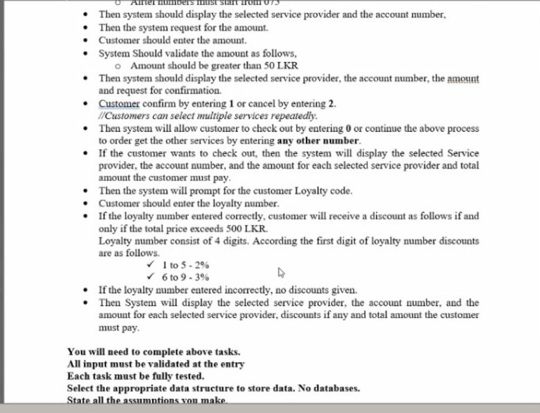 Solved A Mobile Shop interactive system allows customers to