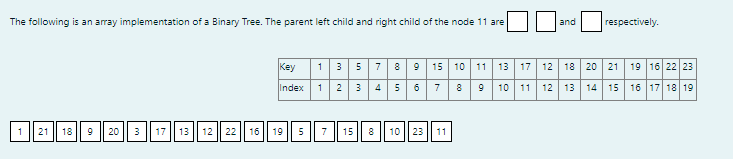 Solved The following is an array implementation of a Binary | Chegg.com