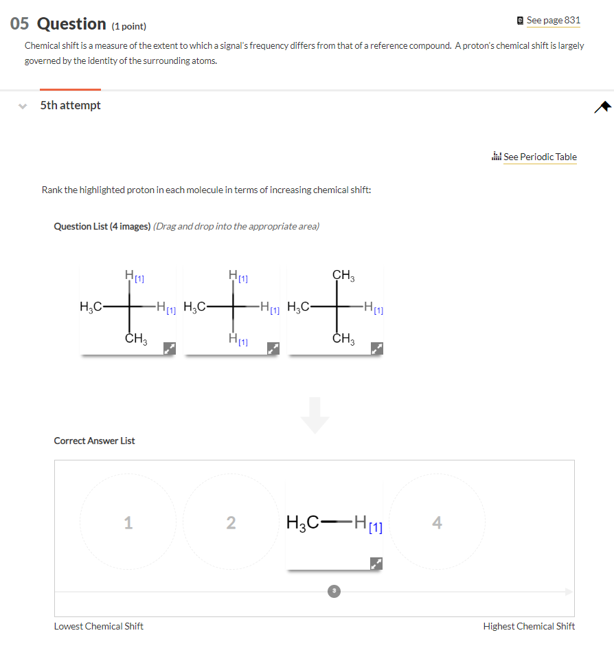 Solved Chemical Shift Is A Measure Of The Extent To Which A | Chegg.com