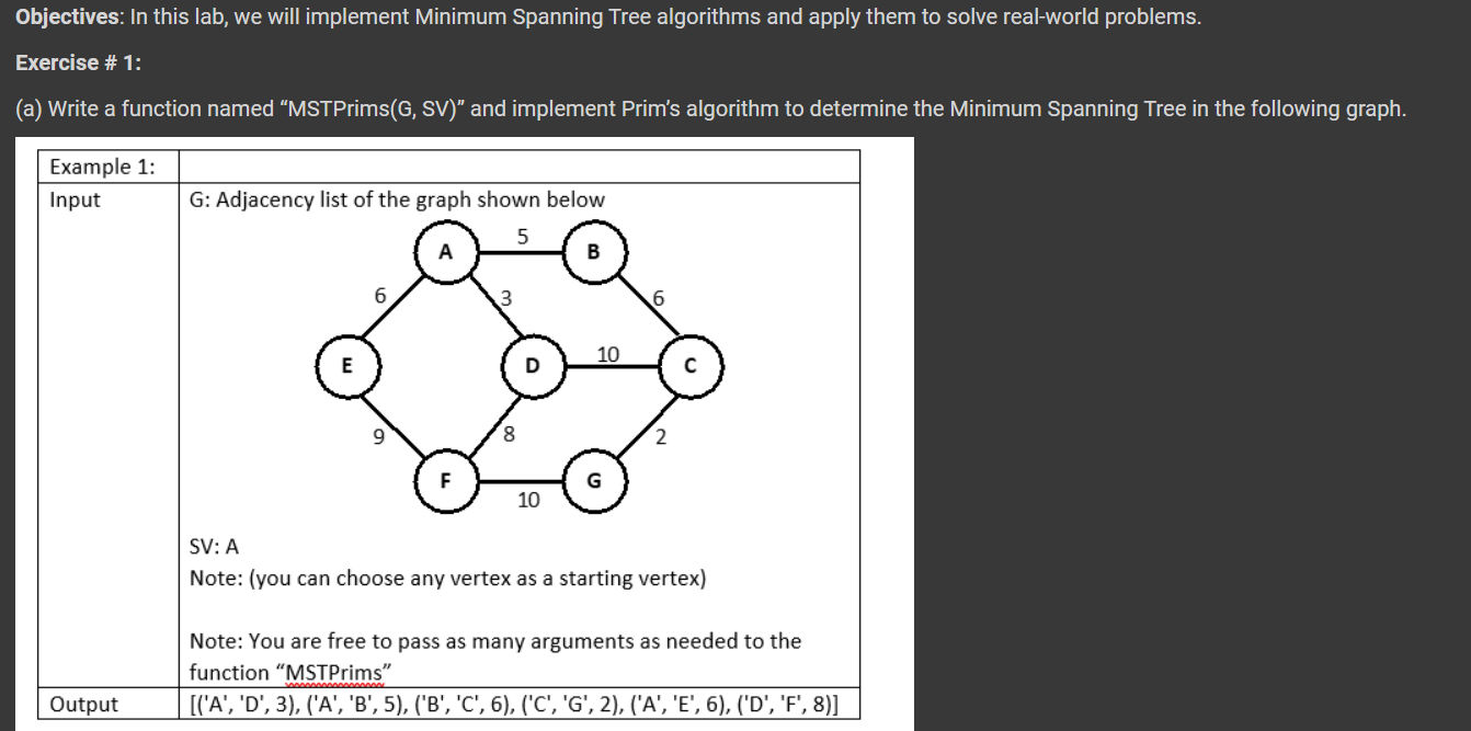 Solved Objectives: In this lab, we will implement Minimum | Chegg.com